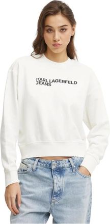 Karl Lagerfeld Dames, Sweatshirts & Hoodies, Wit, Maat: M Katoen