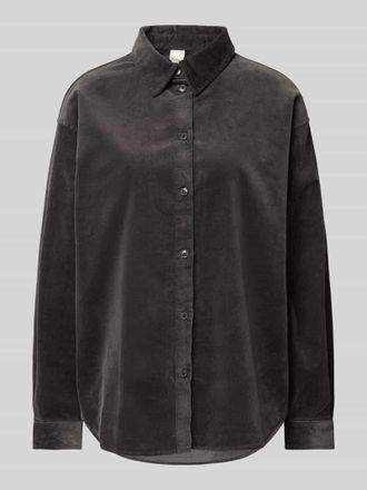 Vero Moda Regular Fit Cordbluse mit Umlegekragen Modell CORDA in Anthrazit, Gr&ouml;&szlig;e S