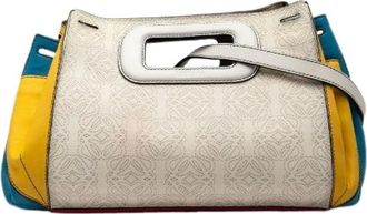 Loewe Pre-owned Handbags, female, Multicolor, Size: ONE SIZE Pre-owned Anagram PVC Leather 2way Bag