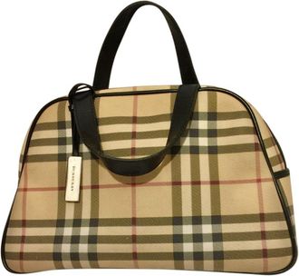 Burberry Vintage Nova Check Coated Canvas Tote