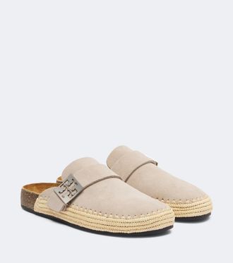 Tory Burch Mellow woven suede clogs