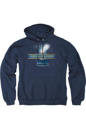 Gildan Polar Express Train Logo Adult Pull Over Hoodie / Hooded Sweatshirt
