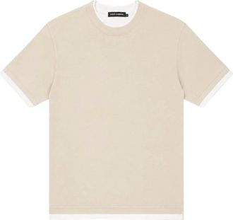 Dolce & Gabbana Uomo, Top, Beige, L, new