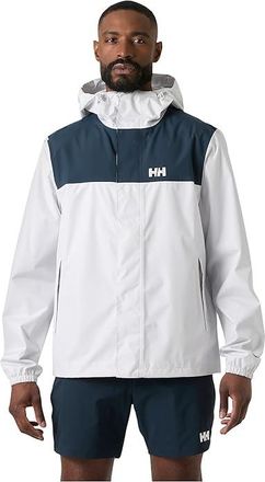 Helly Hansen Vancouver Rain Jacket Mens Clothing Nimbus Cloud 1 : 2XL, Polyamide/Polyester