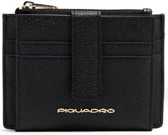 Piquadro Patricia Portemonnee - Dames - Portefeuilles - Zwart - ONE Size - Leer - Accessoires