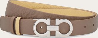 Ferragamo Women Gancini reversible and adjustable belt Beige