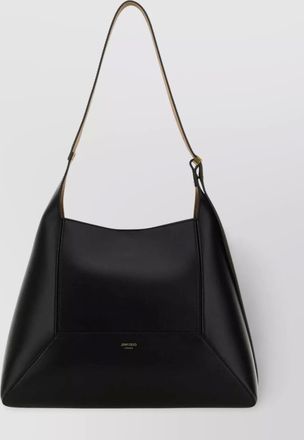 Jimmy Choo London diamond structured shoulder bag with metal hardware