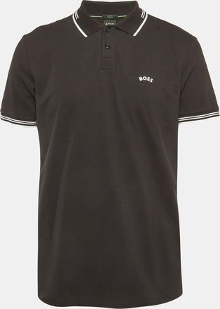 HUGO BOSS Boss By Hugo Boss Black Jersey Paul Curved Polo T-Shirt