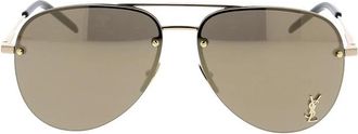 Saint Laurent Klassieke Zonnebril - unisex - Zonnebrillen - Geel - ONE Size - Accessoires