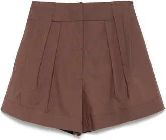 Federica Tosi pleated shorts - Brown