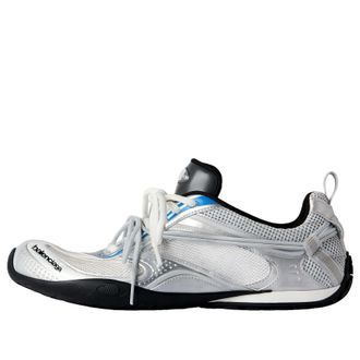 Balenciaga (WMNS) Balenciaga Radar Gradient Lines Sneaker White Grey Silver Black Blue 865704WSTGL9114