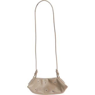 Altuzarra Mini Origami Snakeskin Embossed Leather East/West Crossbody Bag in Tahini/Silver at Nordstrom