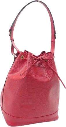 Louis Vuitton Pre-owned Bucket Bags, female, Red, Size: ONE SIZE Pre-owned Leather louis-vuitton-bags