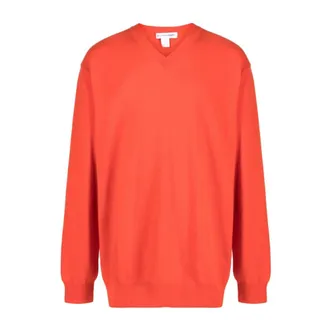 Comme Des Gar&ccedil;ons Truien & Vesten, Heren, Oranje, L, Wol, Sweater Knit