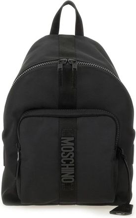 Moschino Cordura Nylon Rugzak Groot - Dames - Rugzakken - Zwart - ONE Size - Nylon - Tassen