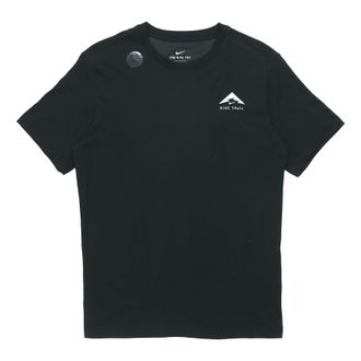 Nike Trail Printing Athleisure Casual Sports Short Sleeve Black CT5811-010