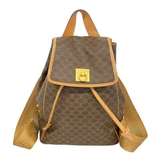 Celine Brown Pvc Backpack (Pre-Owned)