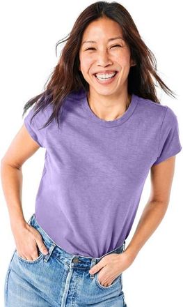 primary Adult Classic Slub Crewneck Tee in Iris at Nordstrom, Size Xx-Large