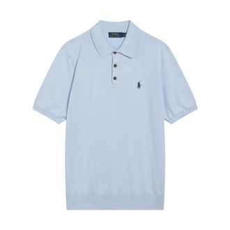 Polo Ralph Lauren Short Sleeve Pullover - male - Polo Ralph Lauren - Polo Shirts - Blue - M - Tops