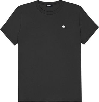 Dalix Womens Lil Star Lightweight Jersey Tee in Dark Gray at Nordstrom, Size X-Large