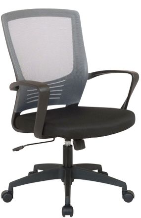 Clp Silla De Oficina Kampen En Microfibra Negro/gris