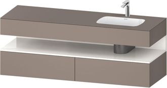 Duravit Qatego Lavabo Encastrado Con Base De Lavabo Consola, - Duravit