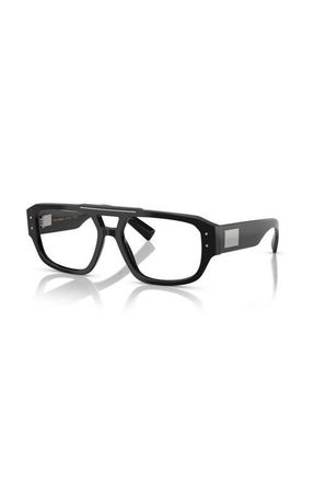 Dolce & Gabbana 56mm Pilot optical glasses in Black at Nordstrom