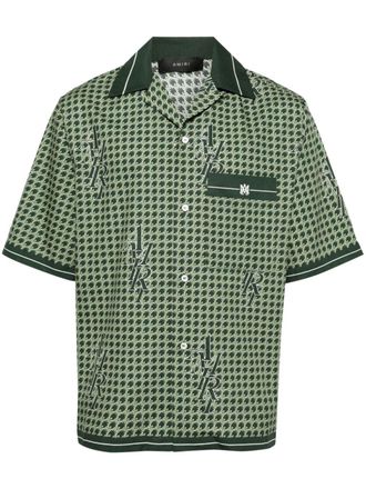 Amiri houndstooth-pattern shirt - Green