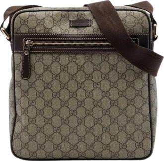 Gucci unisex, Pre-owned, Beige, Maat: ONE Size Leer