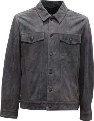 Dondup Heren, Jassen, Grijs, Maat: XL Suède