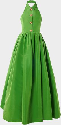 Carolina Herrera Collared Hatler Ball Gown