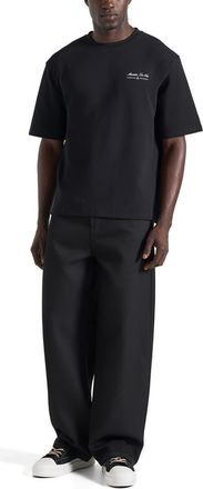 Mani&egrave;re De Voir Kian Circuit De Monaco Cotton T-Shirt in Black at Nordstrom, Size Xx-Large