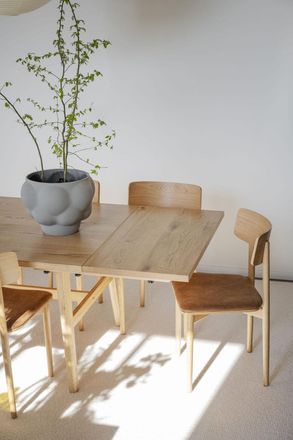 Rowico Ausziehbarer Massivholz Esstisch Plainfield Eiche Natur, 220-320 x 100 cm