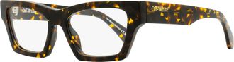 Off-white Womens Style 7X Eyeglasses OERJ07X 6000 Havana 52mm