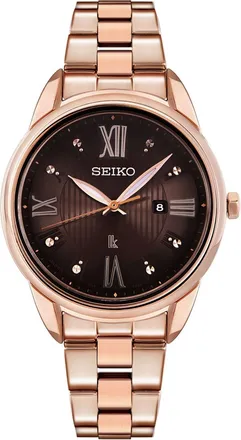 Seiko Lukia Series Waterproof Quartz Gold/Black SUT366J1