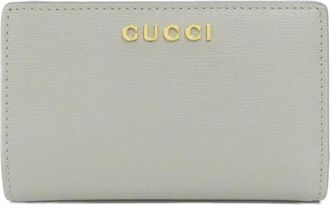 Gucci Light Gray Leather Wallet (Bi-Fold) (Pre-Owned)
