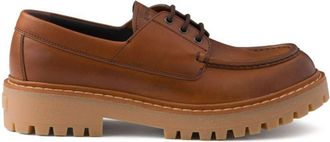 Prada Laced Leather Loafers Shoes