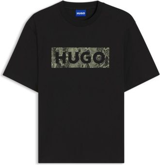HUGO BOSS Logo-graphic T-shirt in cotton jersey