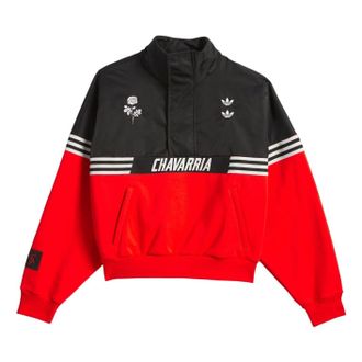 adidas x Willy Chavarria Half Zip Black Red KD9360