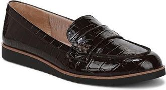 Life Stride Zee Croc Embossed Loafer in Dark Chocolate at Nordstrom, Size 8.5