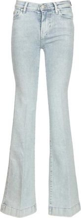 7 For All Mankind Dojo Jeans - Dames - Flared Jeans - Blauw - W30 - Katoen - Jeans