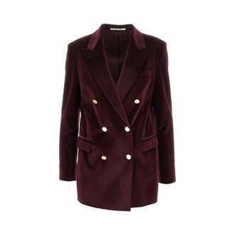 Tagliatore Jasmine velvet double-breasted jacket Woman 42