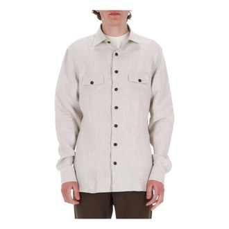 Borriello Overshirt Nigel - male - Borriello Napoli - Casual Shirts - Beige - 2XL - Shirts