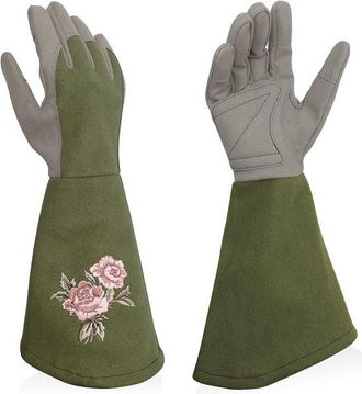 OEM Guantes De Jardiner&iacute;a De Piel Sint&eacute;tica Para Mujer - Protecci&oacute;n Total Contra Espinas - Resistentes A Pinchazos