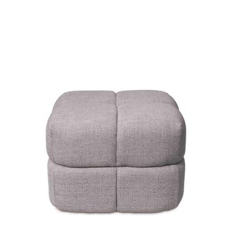 Koketto Home Puff tapizado en gris