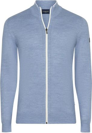 Cavallaro Fontanio Cardigan - Heren - Vesten - Blauw - 2XL - Wol - Truien & Vesten
