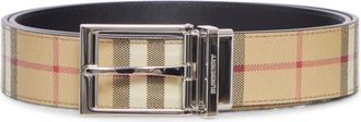 Burberry Beige Check Buckle Belt