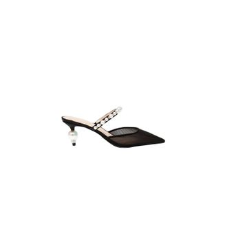 Betsey Johnson Womens Evey Low Heels In Black