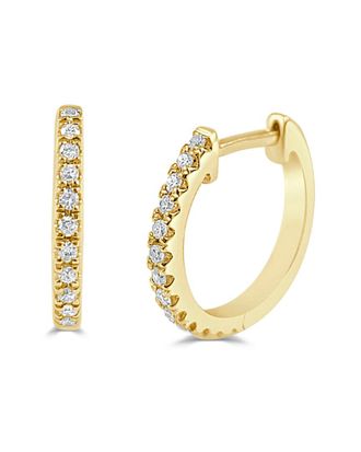 Sabrina Designs 14K 0.10 Ct. Tw. Diamond Huggie Earrings