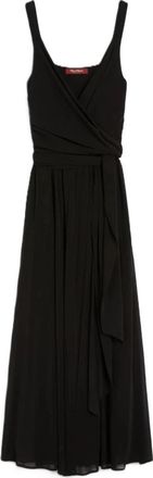 Max Mara Curacao Dress - Dames - Maxi kleedjes - Zwart - L - Kleedjes